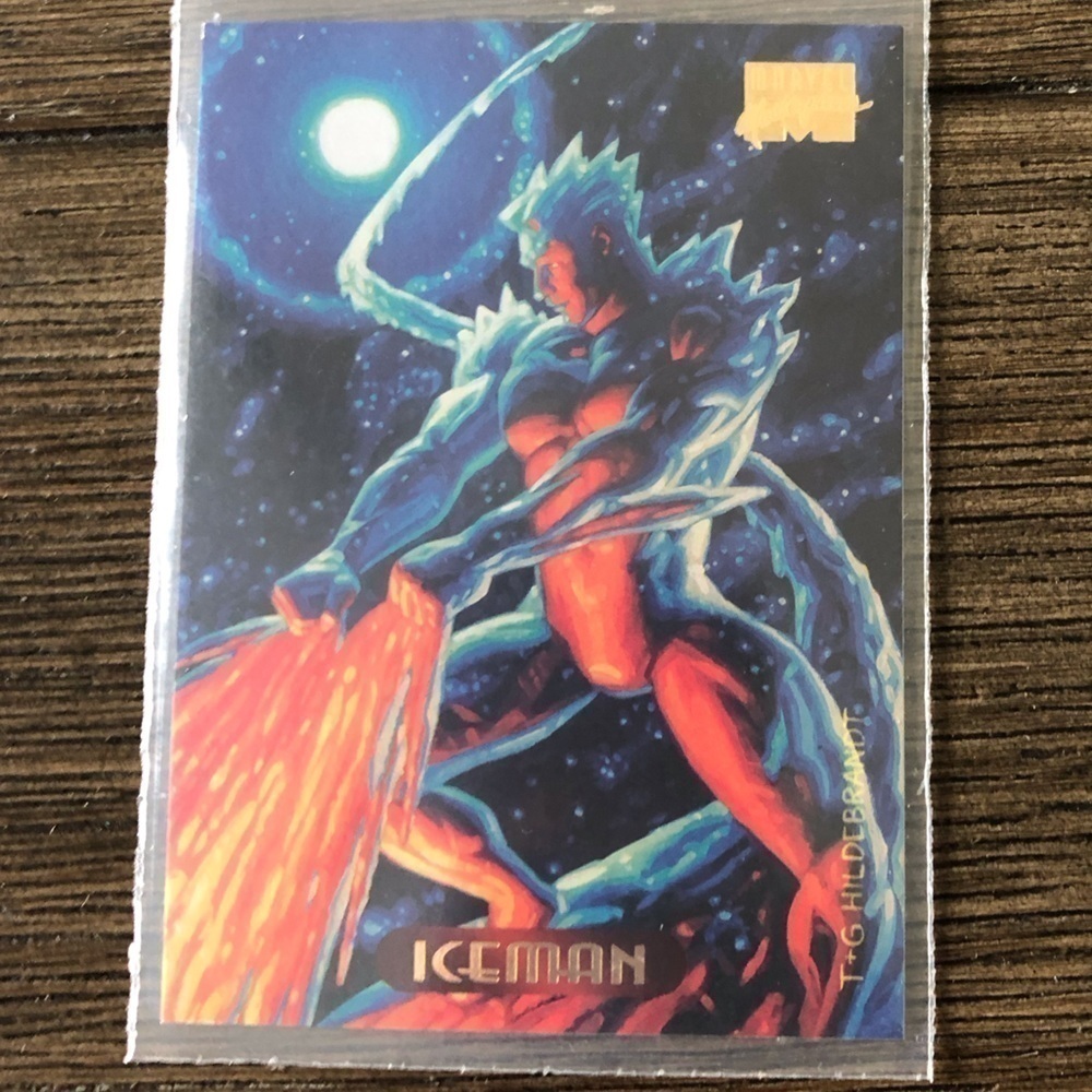 ’94 Marvel Masterpieces trading card: Iceman #54